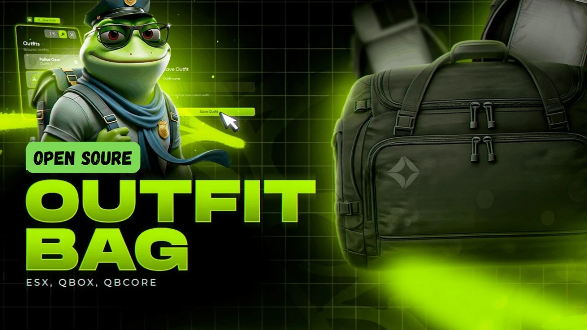 Outfit Bag FiveM | Standalone Open Source Script | Save, Switch & Manage Outfits System